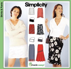 7097 SKIRTS,OVERSKIRTS LENGTHS VARIETY,PURSE PATTERN 8-14,16-22